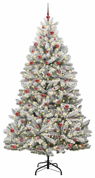 Mű karácsonyfa 270 cm 300 LED Meleg fehér PVC és Acél