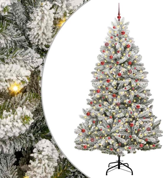 Mű karácsonyfa 270 cm 300 LED Meleg fehér PVC és Acél