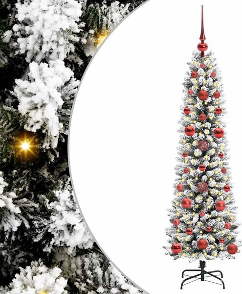 Mű karácsonyfa Fehér 120 cm PVC és Fém és Műanyag