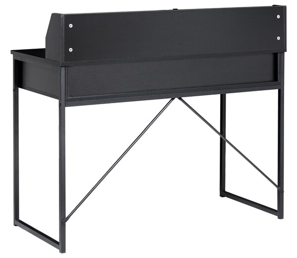 Polcos íróasztal ZYRA 110 cm 50 cm Fekete