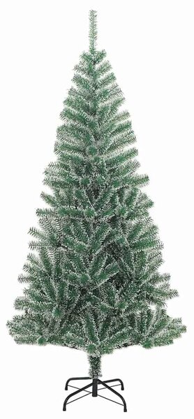 Mű karácsonyi fa hóval borítva LED fényekkel 300 LED-del 180 cm