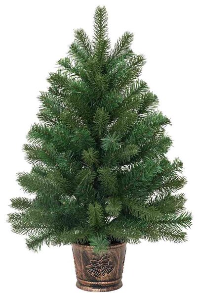 Mű karácsonyfa állvánnyal Zöld 95 cm PVC, PE és acél