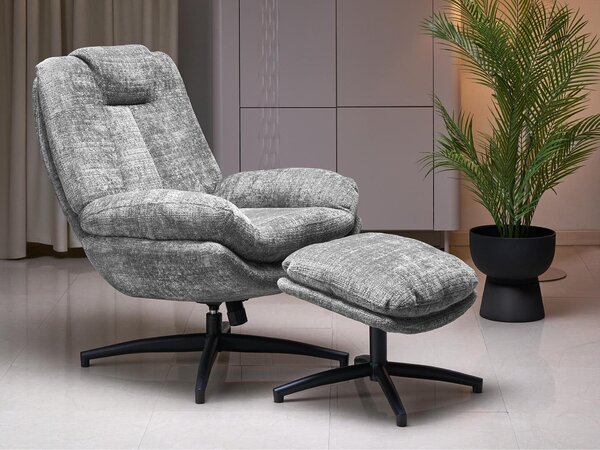 Fotel Houston 2179, Kárpit, 100x75x90cm, Szürke