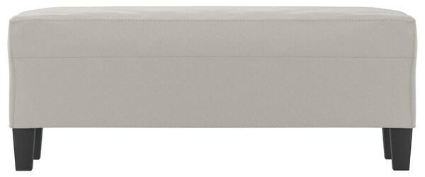 Világosszürke mikroszálas szövet pad 100 x 35 x 41 cm