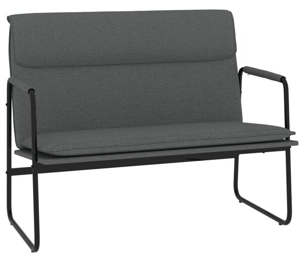Sötétszürke szövet pad 100 x 64 x 80 cm