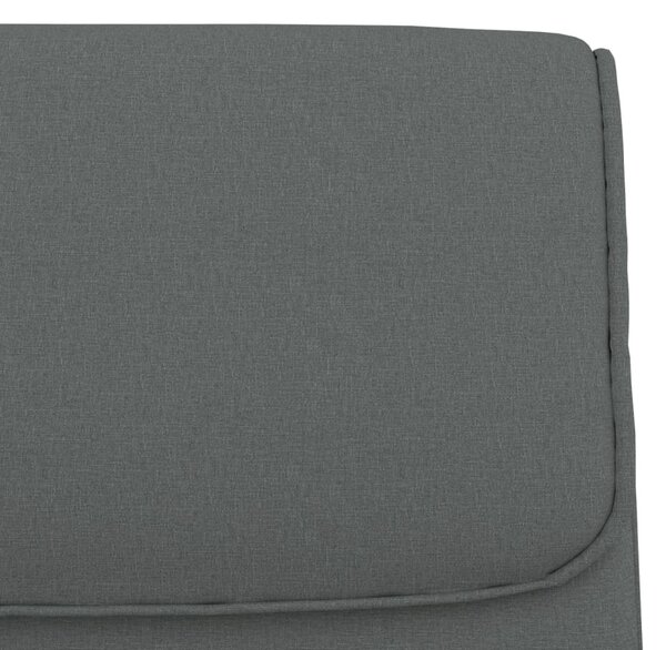 Sötétszürke szövet pad 100 x 64 x 80 cm
