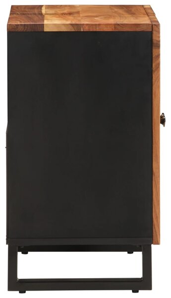 Tömör akác- és szerelt fa mosdószekrény 62 x 33 x 58 cm
