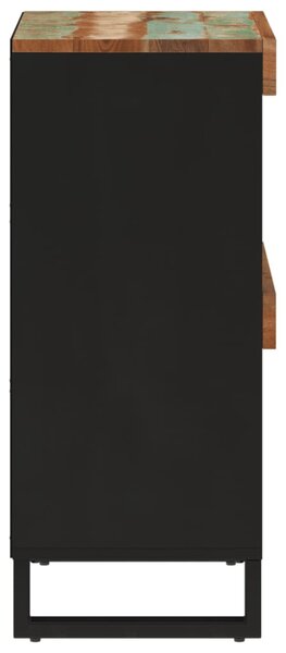 Tömör újrahasznosított fa tálalószekrény 85 x 33 x 75 cm