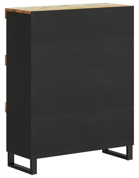 Tömör újrahasznosított fa tálalószekrény 85 x 33 x 107 cm