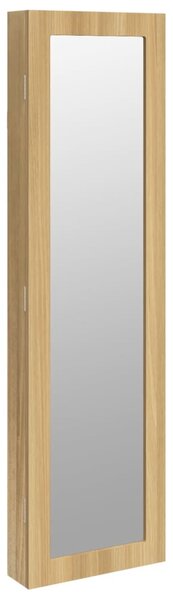 Falra szerelhető tükrös ékszerszekrény 30x8,5x106 cm