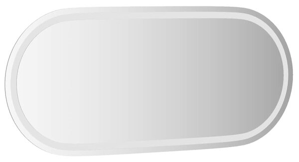 Ovális LED-es fürdőszobai tükör 100 x 45 cm