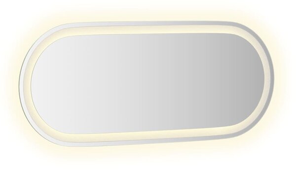 Ovális LED-es fürdőszobai tükör 90 x 40 cm