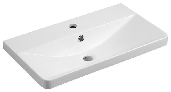 Aqualine Aqualine, SEN bútormosdó, öntött márvány, 61x35cm, fehér, SN610