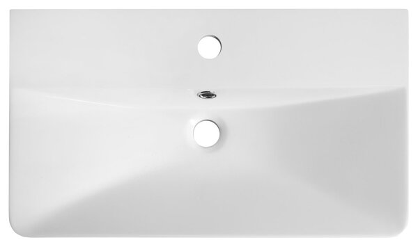 Aqualine Aqualine, SEN bútormosdó, öntött márvány, 61x35cm, fehér, SN610
