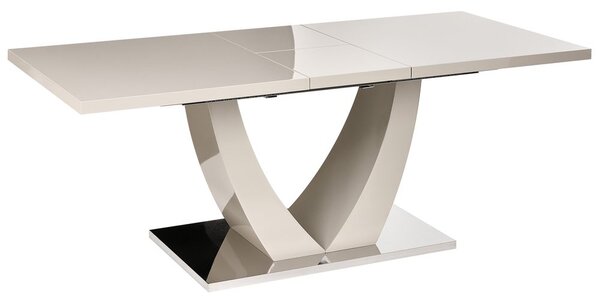Kihúzható étkezőasztal MERRAN Világosbézs 160/200 cm 90 cm
