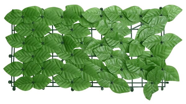 Zöld leveles erkélyparaván 400 x 100 cm