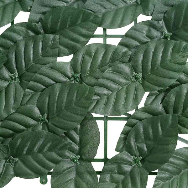 Sötétzöld leveles erkélyparaván 400 x 150 cm