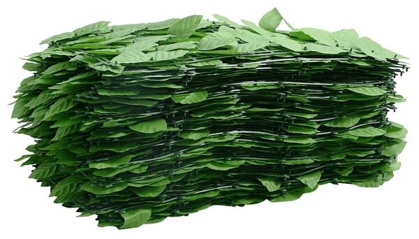 Zöld leveles erkélyparaván 400 x 100 cm