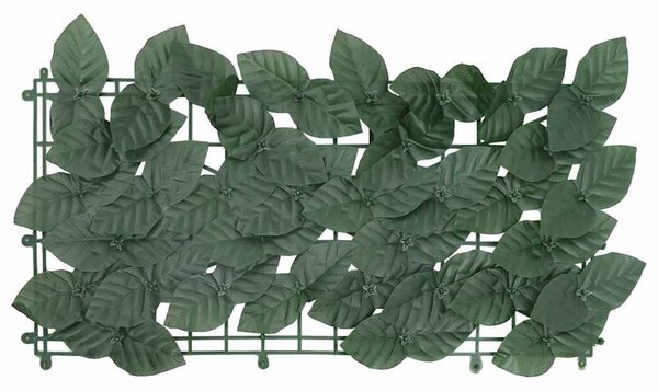 Sötétzöld leveles erkélyparaván 500 x 100 cm