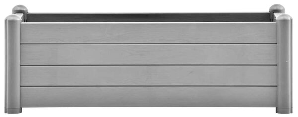 Kőszürke kerti PP magaságyás 100 x 43 x 35 cm