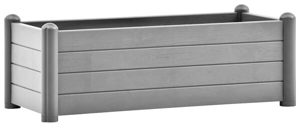 Kőszürke kerti PP magaságyás 100 x 43 x 35 cm