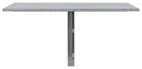 Szürke sonoma szerelt fa összecsukható fali asztal 100x60x56 cm