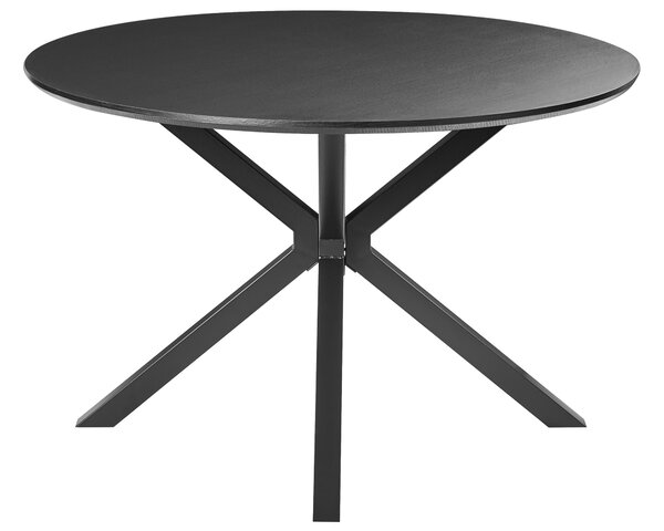 Étkezőasztal FITZROY Fekete 120 cm 120 cm