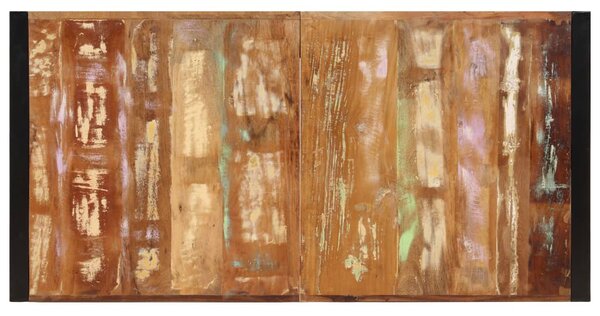 Tömör újrahasznosított fa étkezőasztal 160 x 80 x 75 cm