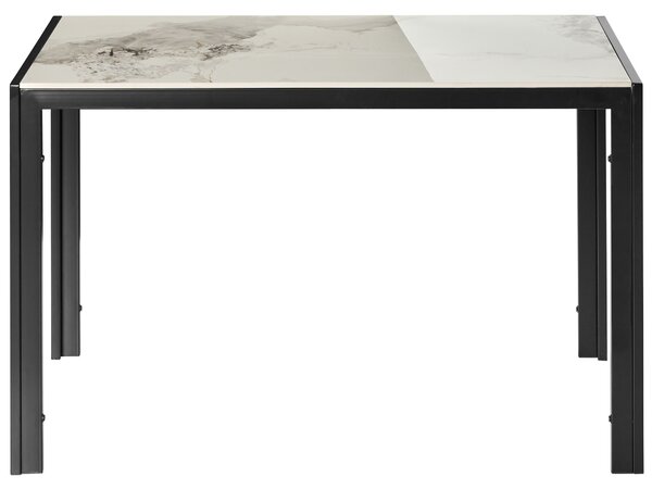 Étkezőasztal CLARENCE Fehér márvány 120 cm 70 cm Kerámia