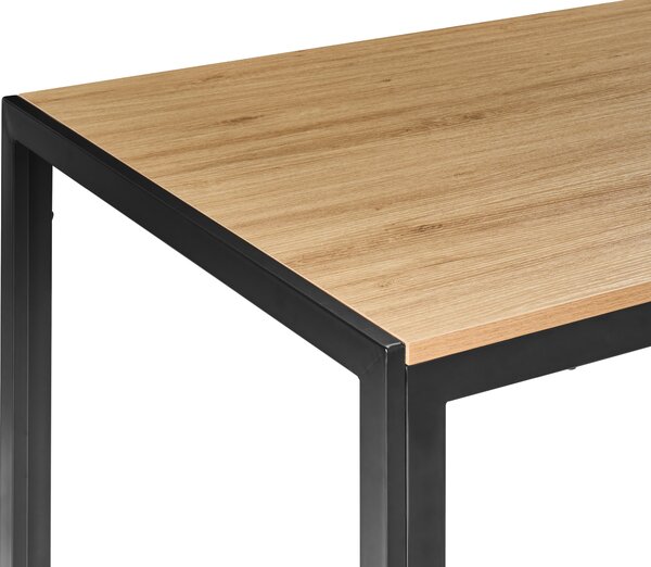 Étkezőasztal MANN Barna/fekete 120 cm 80 cm