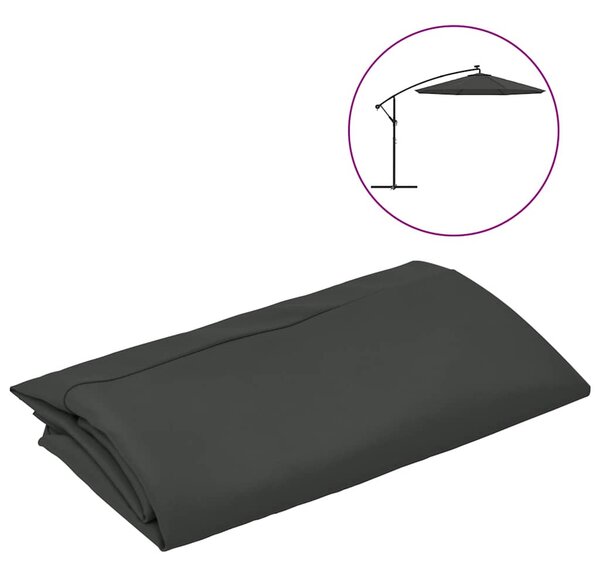 Antracitszürke konzolos napernyőponyva 350 cm