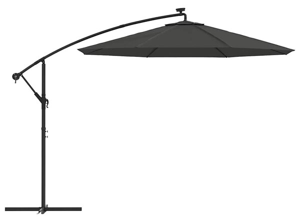 Antracitszürke konzolos napernyőponyva 350 cm