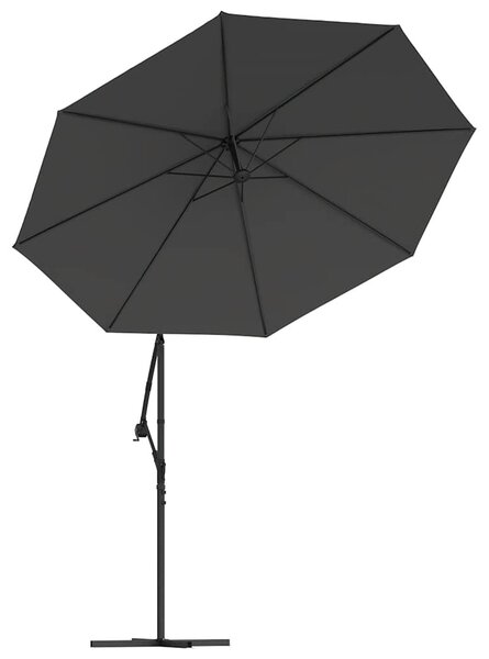 Antracitszürke konzolos napernyőponyva 350 cm
