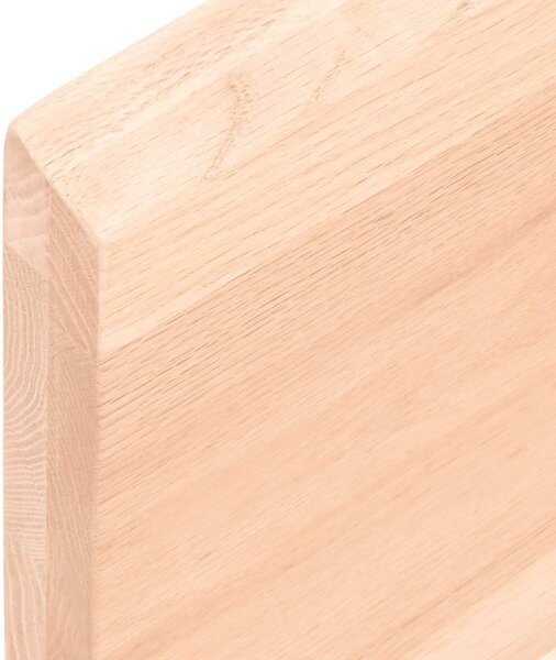 Kezeletlen tömör tölgyfa fali polc 40x30x(2-4) cm