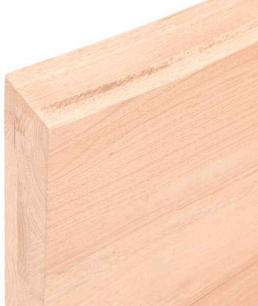 Kezeletlen tömör tölgyfa fali polc 40x40x(2-6) cm
