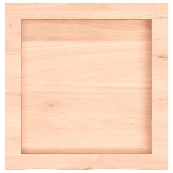 Kezeletlen tömör tölgyfa fali polc 40x40x(2-6) cm