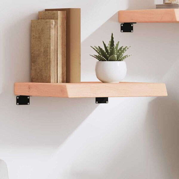 Kezeletlen tömör tölgyfa fali polc 40x40x(2-6) cm