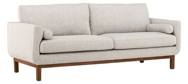 Kanapé Dallas 4516, Kárpit, 90x214x88cm, Bézs, Sötét erdő, Kaucsuk
