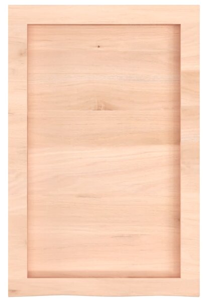 Kezeletlen tömör tölgyfa fali polc 40x60x(2-4) cm