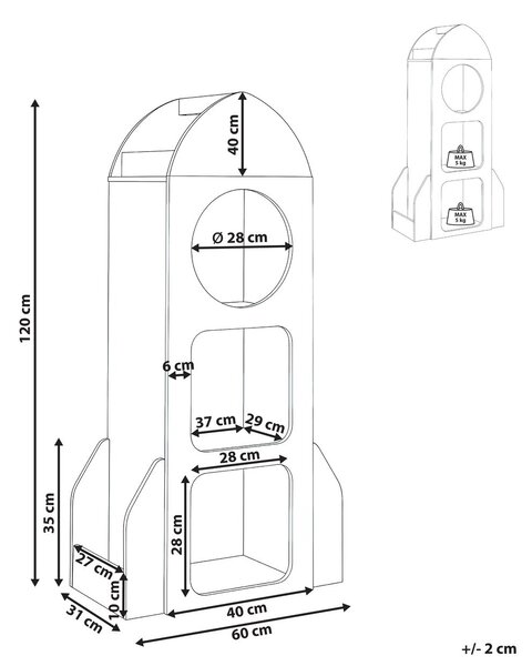Polcrendszer COSMOS 120 cm Fehér