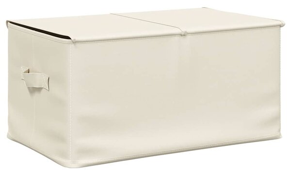 2 db krémszínű szövet tárolódoboz 50 x 30 x 25 cm