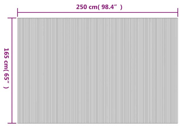Fehér bambusz paraván szélessége 250 cm magassága 165 cm