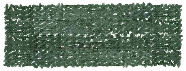 Sötétzöld leveles erkélyparaván 300 x 100 cm