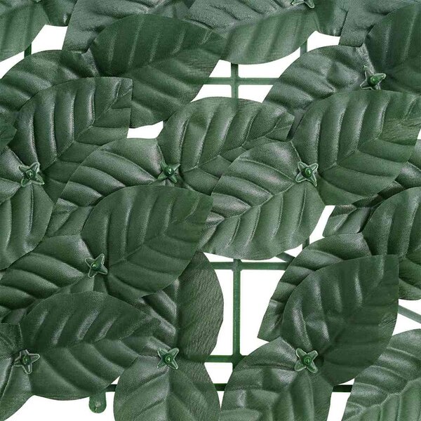 Sötétzöld leveles erkélyparaván 300 x 75 cm