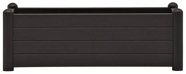 Antracitszürke kerti PP magaságyás 100 x 43 x 35 cm