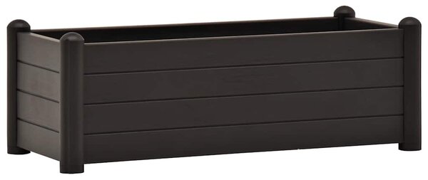 Antracitszürke kerti PP magaságyás 100 x 43 x 35 cm