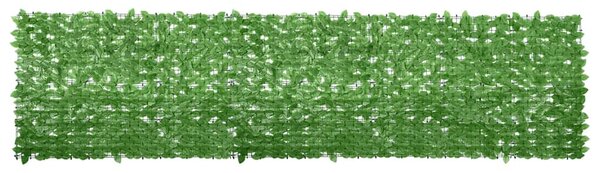 Zöld leveles erkélyparaván 400 x 100 cm