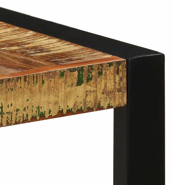Tömör újrahasznosított fa étkezőasztal 140 x 70 x 75 cm