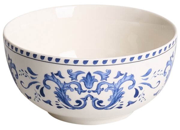 12 darabos étkészlet GALANGAL Porcelán Fehér/kék