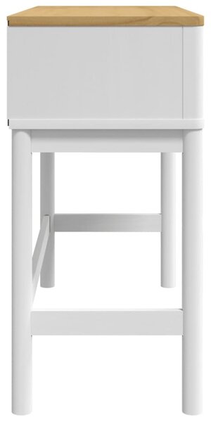 FLORO fehér tömör fenyőfa tálalóasztal 89,5 x 36,5 x 73 cm